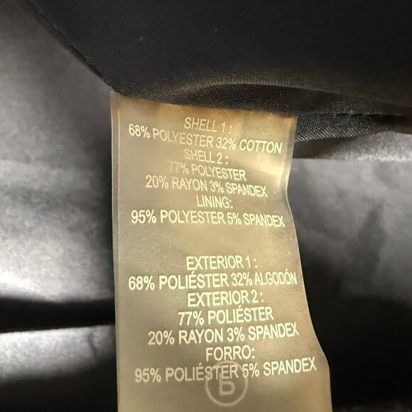 NWOT TOMMY HILFIGER Blazer Jacket Size 12 Navy Heathered Elbow Patches Lined - Picture 7 of 12